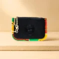 Eco Luxe Kente Purse - Black