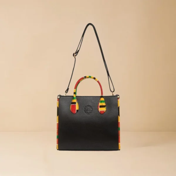 Black Eco Luxe Kente Strap