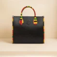 Eco Luxe Kente Tote - Black