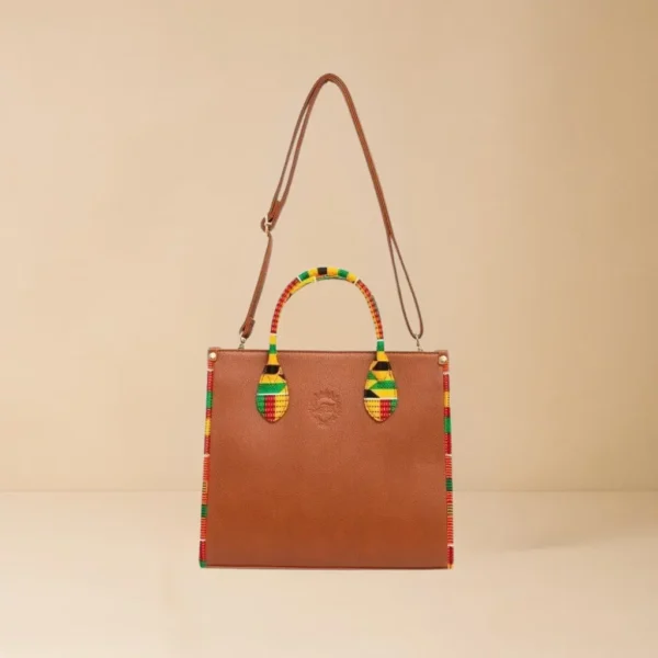 Brown Eco Luxe Kente Strap