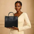 Black Luxe Tote Model