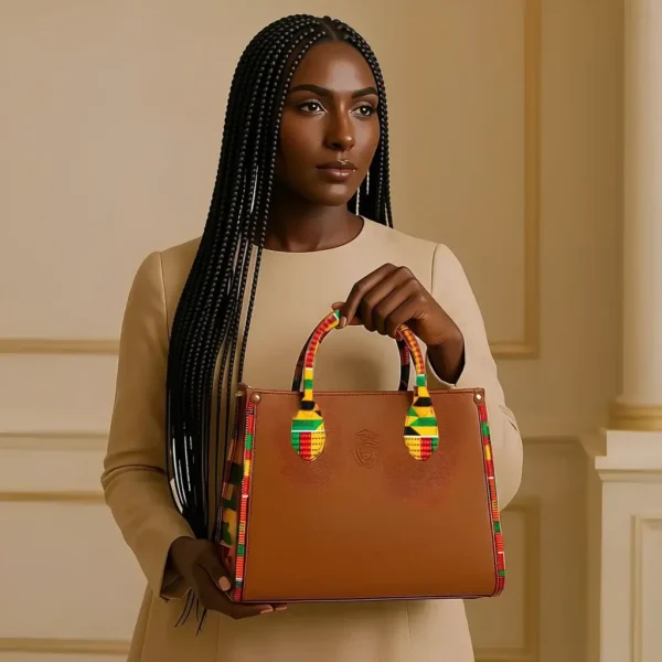 FB Brown Kente Model